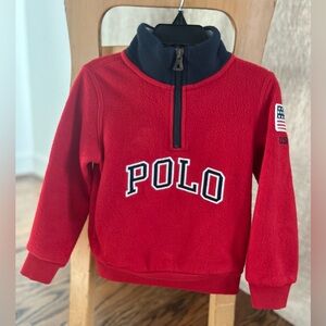 Polo Ralph Lauren Zip Fleece Pullover - Boys 3 T